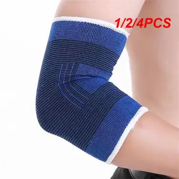 1/2/4KS Pletené Elbow Protector Modré Pohodlné Na Nošení Kompresní Efekt Tepelného Zpracování Vynikající Flexibilitu