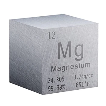 1 Palec Magnesium Kostka, Kovové Uchycení Pro Prvky Kolekce Laboratorní Experiment Materiálu