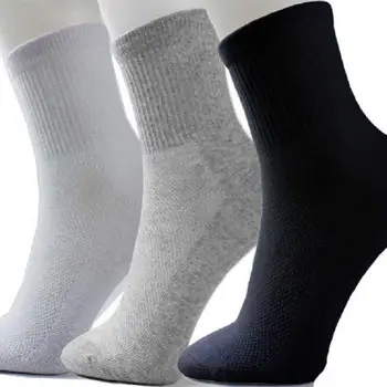 1 Pár Muži Letní Mesh Měkké Bavlněné Sportovní Ponožky Sportovní Sport Posilovna Ležérní Ponožky, Prodyšný Neformální Lodi Ponožky Businesswear
