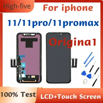 100% Originál Pro iPhone 11 LCD Displej S 3D Touch Digitizer Shromáždění Pro iphone 11pro 11promax LCD Obrazovky Nahrazení