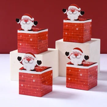 12ks Santa Sněhulák Vánoční Cukroví Krabice Vánoční Dárkové Balení Veselé Vánoční Výzdoba Vánoce a Nový Rok Party Dodávky