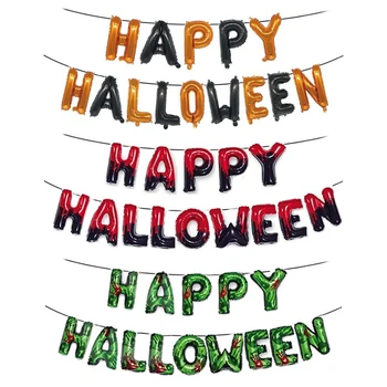 14pcs/lot 16 palce Šťastný Halloween Dopis Fóliové Balónky Halloween Party Dekorace, Balónky Děti, Nafukovací Hračky, Globos Zásoby