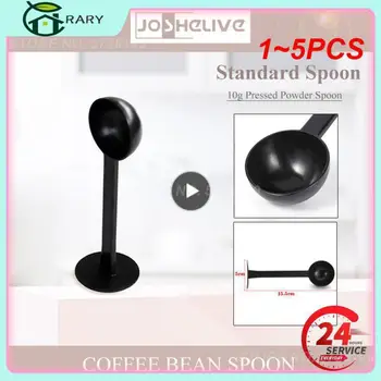 1~5KS Pěchovací Lopatka 2 v 1 pro Kávu Prášek Coffeeware Měření Manipulovat Lžíce Plast/Nerez Kuchyňské Doplňky