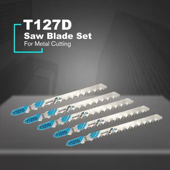 2022 Pro Tvrdý Kov Viděl, Řezné Nástroje, 5ks/set T127D pilový kotouč Pilu Jig Saw Blade Set Pístové Křivka Nástroj Příslušenství