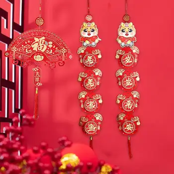 2024 Čínského Draka Lunární Nový Rok Dvojverší Klasické Prvky Tradiční Požehnání Slova pro Festival Party Dodávky, Lehké