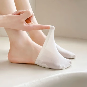 5 Párů Ponožky Ženské Poloviny Neviditelné Ponožky Letní Dlani Silikonové protiskluzové Přednoží Ponožky Vysoké Podpatky Ponožky Ultra-Tenké