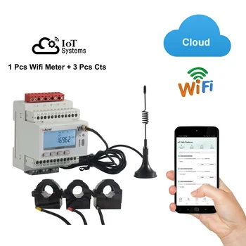 Acrel 3 Fáze Wifi inteligentní elektroměr s 3 Ks 400-600A Cts 36mm Díru Rs485 MQTT Din Lištu U I P Q S PF Monitorovací Systém