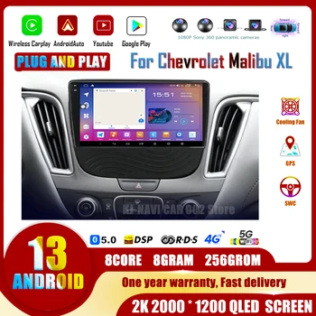 Android, 13 Auto Pro Chevrolet Malibu XL 2016 - 2018 autorádia GPS Navigace Multimediální Přehrávač BT Carplay Obrazovky Monitoru TV