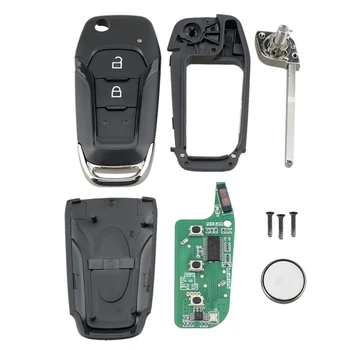 Auto Smart Remote Key 2 Tlačítko 433Mhz Vhodné pro Ford Ranger F150 2015 2016 2017 2018 Id49 Pcf7945P Eb3T-15K601-Ba