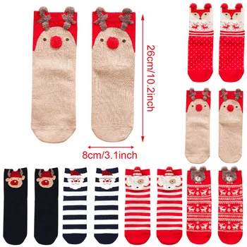 Bavlněné Vánoční Jelen Ponožky Dekorace Pro Domácí Vánoční Ozdoba Xmas Dárky Navidad Natal Dekor Ponožky Nový Rok 2023