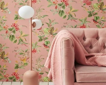beibehang Vlastní nový Čínský styl TV pozadí obývací pokoj, květ, pták, krajina, ložnice, noční tapety