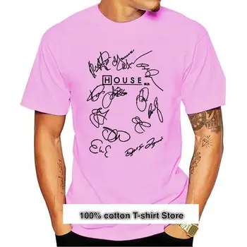 Camiseta con estampado de Dr House Md para hombre, camisa de manga corta con cuello redondo, 100% de algodón, 4xl, 5xl, nueva