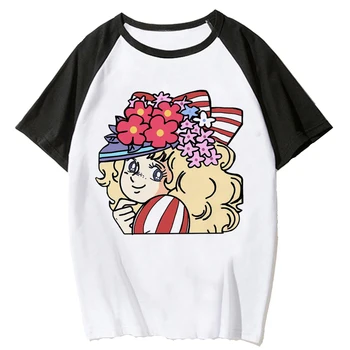 Candy Candy Anime tričko ženy grafické létě t-košile, ženské y2k anime vtipné oblečení