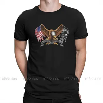 Crewneck Trička Bělohlavý a USA Vlajka Výrazný Homme T Tričko Nový Trend Oblečení 6XL