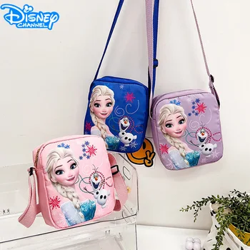 Disney Frozen dětské Tašky pro Dívky Elsa Anime Tisk Mini Cross Taška Comic Periferní zařízení Vysoká Kapacita Cestovní Taška Kabelky