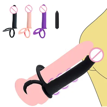 Dvojí Průnik Vibrátor, Dildo Anální Plug G Spot Klitoris Stimulátor Popruh Na Penis Vibrátor Butt Plug Sexuální Hračky Pro Muže, Ženy