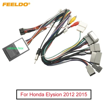 FEELDO Car Audio 16pin Kabelového svazku Drát kabel S Canbus Box Pro Honda Elysion 2012/2015 Stereo Instalace Drátu Adaptér