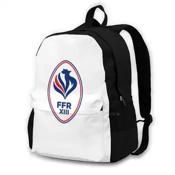 Ffr Xiii Rugby Frances Logo Batoh Pro Studenta, Školní Notebook, Cestovní Tašky Rugby Francie Go France