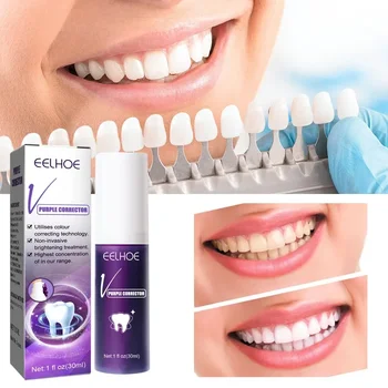 Fialové Zubů Svěží Dech Rozjasňující zubní Pastu Odstranit zubní Skvrny Snížení Žloutnutí Zubů Dásně čisté zápach Péči o dutinu Ústní