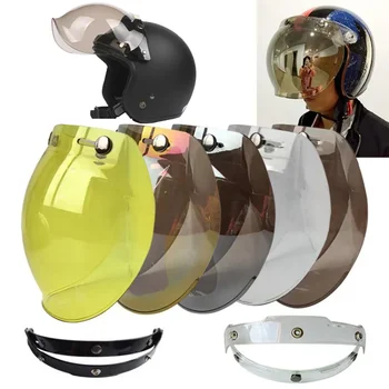 helma bublina roleta top quality open face motocyklové helmě zorník 12 barev k dispozici vintage helmu čelního štítu