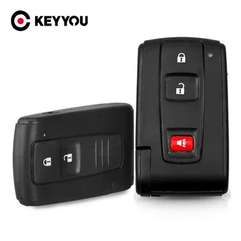 KEYYOU 2/3 Tlačítka dálkového ovládání Vzdálené Klíče od Auta Pouzdro Pro Toyota Prius, Corolla Verso, Camry Inteligentní Auto Klíč Shell Náhradní
