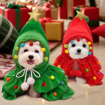Kočky Nový Rok Oblečení Pet Vánoční Kostým Cosplay Šaty Xmas Pet Oblečení Nové