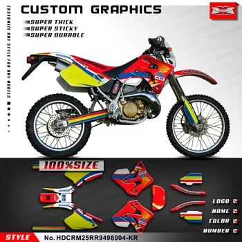 KUNGFU GRAFIKA Dirt Bike Samolepky MX Obtisk pro Honda CRM250RR AR MK3 1994 1995 1996 1997 1998, HDCRM25RR9498004-KR