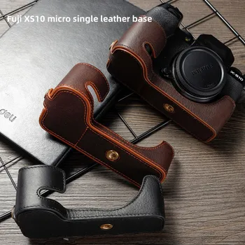 Kůže kamera základní ochranný kryt pro Fujifilm XS10 retro digitální micro camera bag hovězí kůže ultra-lehké odolné proti opotřebení seismické
