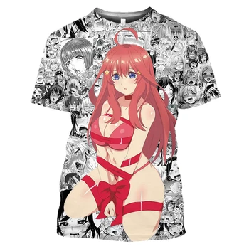 Manga 3D Démon High School DxD T-shirt 3D Muži Módní Sexy Anime Dívka Zadek Tričko Rias Gremory Tričko Otaku Oblečení Hentai Topy