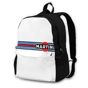 Martini Racing Horizontální Proužek Ženy, Muže, Dospívající, Notebook, Cestovní Školní Tašky, Lancia Delta Hf Nedílnou S4 Thema Stratos 037 Fiat