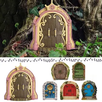 Miniaturní Zahrady Okna Dveře Pi-xie Elf Víla Dveře, Strom, dům Zahrada Stromy, Ozdoby, Dekorativní Figurky Umění Sochařství