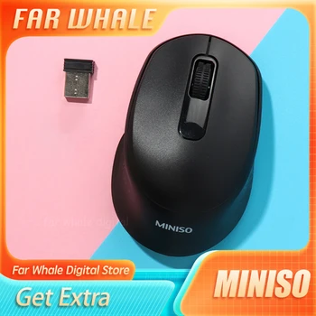 MINISO 2.4 g Bezdrátová Myš Mute Office Přenosný Lehký Myší Příslušenství Pro Stolní Počítač Notebook