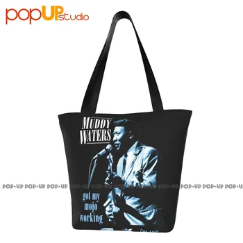 Muddy Waters Dostal Můj Mojo Pracuje Chicago Blues Jazz Rock Hudba Kabelky Ležérní Nákupní Taška Shopper Kabelky