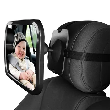 Nastavitelné Široké Auto Zadní Sedadla Zrcátko Baby/Child Seat Auto Bezpečnostní Zrcátko Monitor Na Opěrku Hlavy Vysoce Kvalitní Auto Styling Interiéru