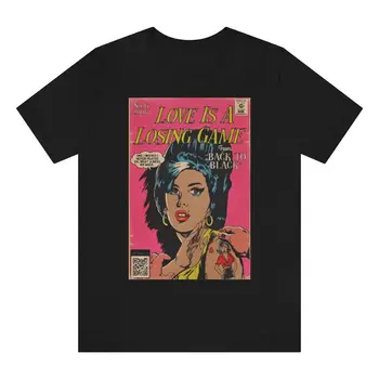 Nová Amy Winehouse Láska Je prohraná Hra Bavlna Černá S-234XL Tričko THAEB03057