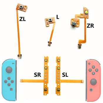 Náhradní SL SR ZR ZL L Pravé Levé Tlačítko Klíč Stuha Flex Kabel pro Nintendo Spínač JoyCon NS Repair Part
