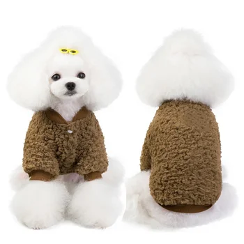 Pes Zimní Oblečení Oteplování Bunda Sherpa Pet Pes Oblečení Psa Svetr Seawtshirt