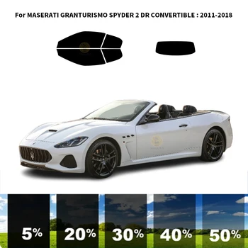 Precut nanoceramics auto UV Okno Odstín Kit Automobilové Okenní Fólie Pro MASERATI GRANTURISMO SPYDER 2 DR KABRIOLET 2011-2018
