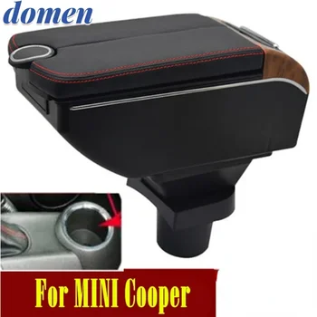 Pro MINI Cooper R50 R52 R53 R56 R57 R58 F55 F56 F57 Countryman R60 F60 Loketní opěrka box Dvojité dveře otevřít 7USB
