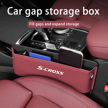 Pro Suzuki S-cross autosedačka Gap Organizátor Kožené Auto Konzole Straně Štěrbiny Úložný Box Interiérové Doplňky