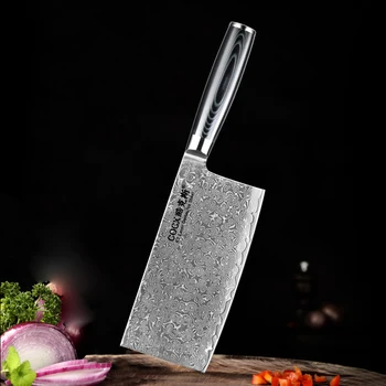 Sekáček Na Maso, Nůž Z Nerezové Oceli 67 Vrstev Damašku Vaření Nástroje Sekáček Nejlepší Dárek Nože Nůž Čínského Šéfkuchaře