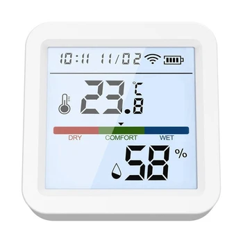 Snímače Teploty Snímače Vlhkosti Podsvícení Obrazovky Aplikace Ovládání Alarmu Teplotní Čidlo, Hodiny S Funkcí Pro Domácí