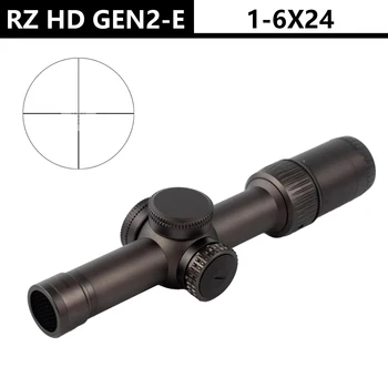 Taktické Optika RZ HD Gen II-E 1-6x24 LPVO Puškohledu puškohled Dokonalá Replika S Plnou Označení pro Lov Airsoft Pušky