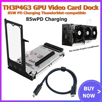 TH3P4G3 85W PD Nabíjení Thunderbolt-kompatibilní GPU grafické Karty Dock Notebook Externí Grafické Karty 40Gbps pro Macbook Notebook
