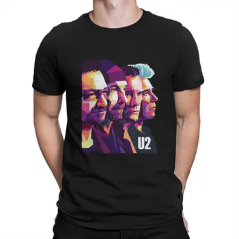 U2 Nejnovější Tričko pro Muže Bono A Přítel Kulatý Límec Basic Tričko Hip Hop Dárek Oblečení Topy