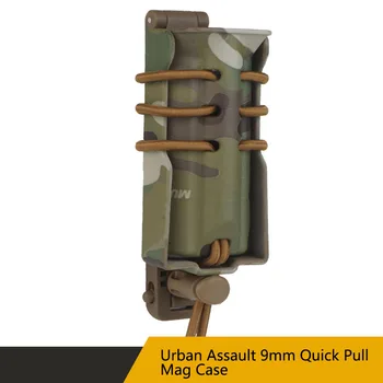 Urban Assault 9MM Funkční Camo Quick Pull Případě,Časopisu Případě, Odnímatelné Zpět Klip, Přizpůsobit Na Různé MOLLE Taktické Vybavení