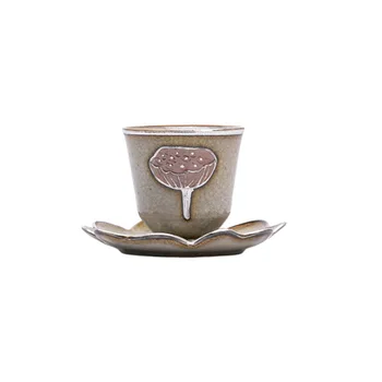 Vintage Keramické Šálek Jeden Šálek Kreativní Lotus Master Cup, Kung-Fu Čajový Set, Osobní Pít Šálek Čaje