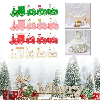 Vánoční Plastové Vlak Veselé Vánoční Ozdoby Pro Domácí 2023 Vánoce Ornament, Vánoční Navidad Noel Dárky Šťastný Nový Rok V5w1