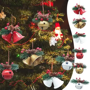 Vánoční Zvonky Řemeslo Zvonky Ozdoby S Provázkem Jingle Bells Vánoční Strom Dekorace Kovové Jingle Řemeslo DIY Vánoční Dárek