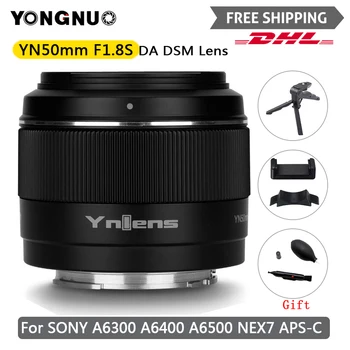 Yongnuo YN50mm F1.8S DA DSM Objektiv Fotoaparátu Micro Single E Mount Pro Sony APS-C APC-C A6300 A6400 A6500 NEX7 Rámeček Automatického Ostření AF/MF